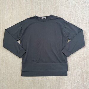 Uniqlo Grey Hilo Cotton Blend Sweater Knit Top M